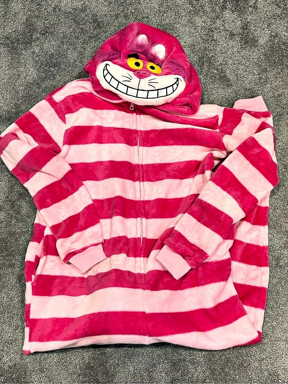 Disney Alice in Wonderland Cheshire Cat Fleece Onesie Pajama